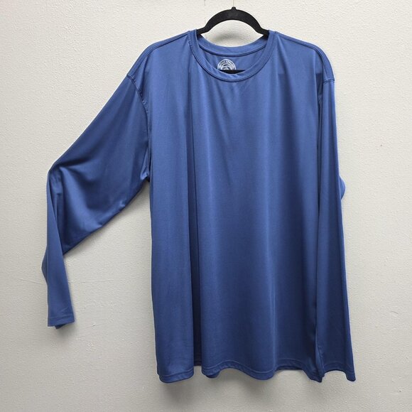 Vapor Apparel Shirt Mens 3XL Blue Long Sleeve Polyester Sun Protection Outdoor - Picture 1 of 10